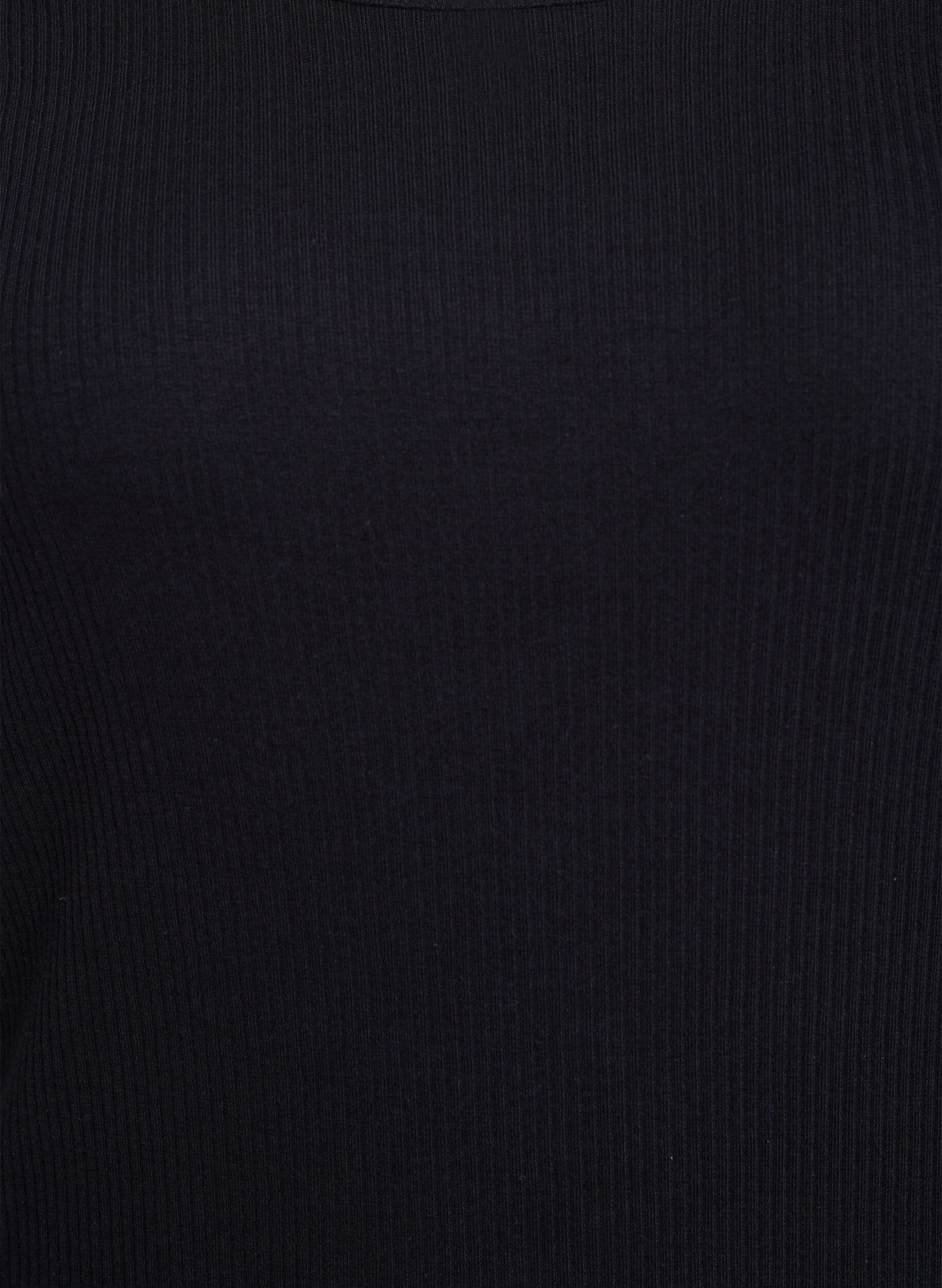 Zizzi Maxikjole i jersey med korte &aelig;rmer, Sort, Packshot image number 2