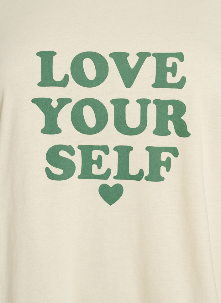 T-shirt med motiv, Gul, Packshot image number 2