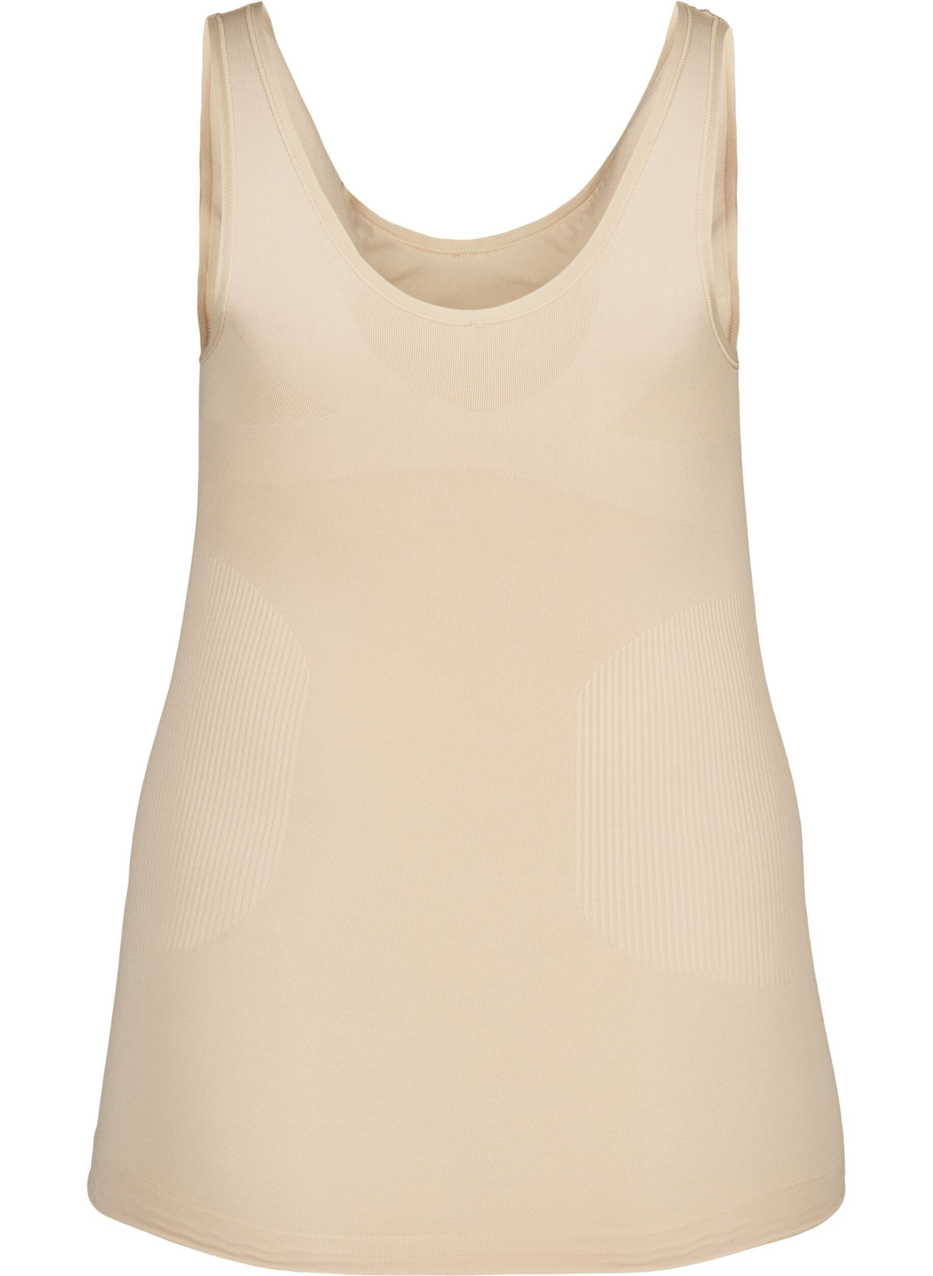 Zizzi Shapewear top med brede stropper, Beige, Packshot image number 1