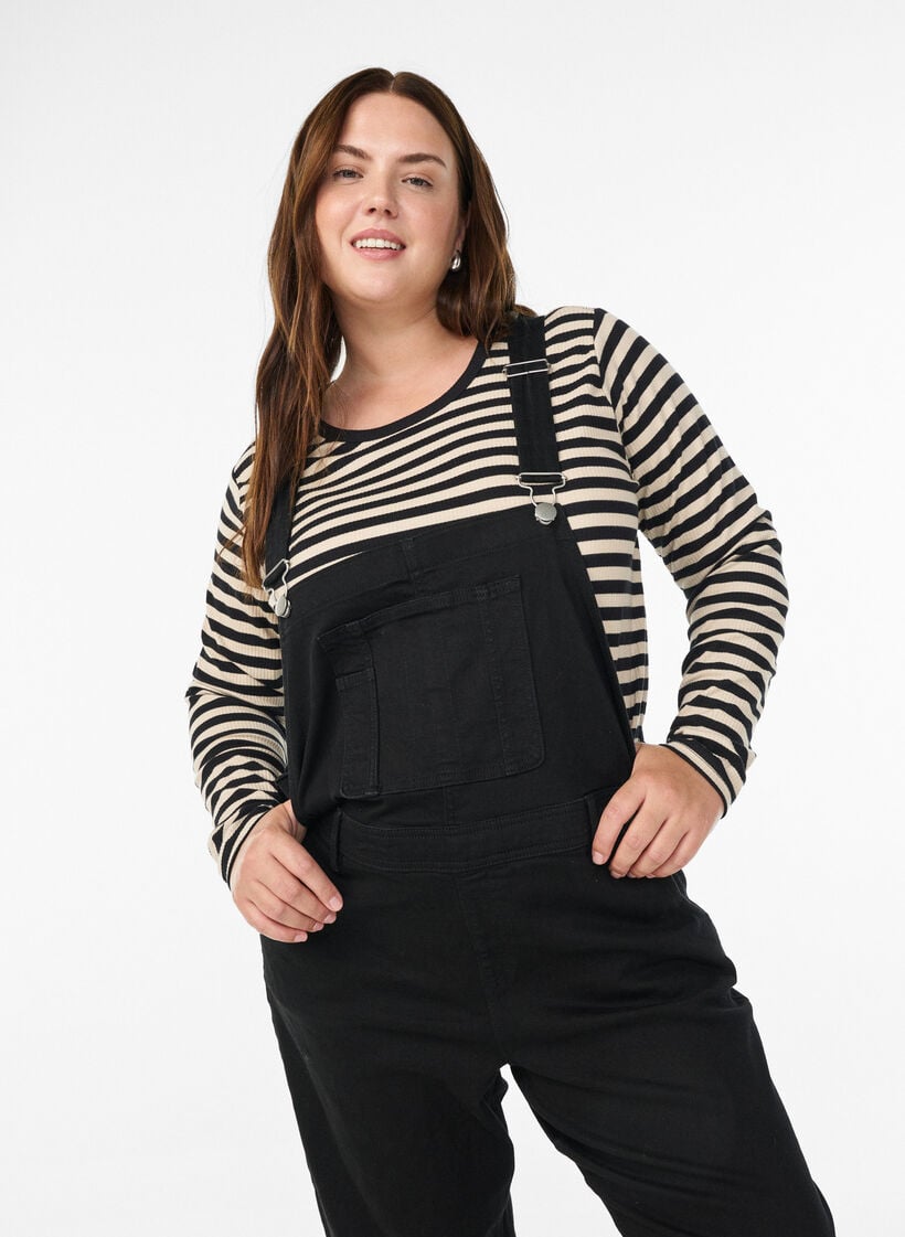 Denim sm&aelig;kbukser, Sort, Model image number 2