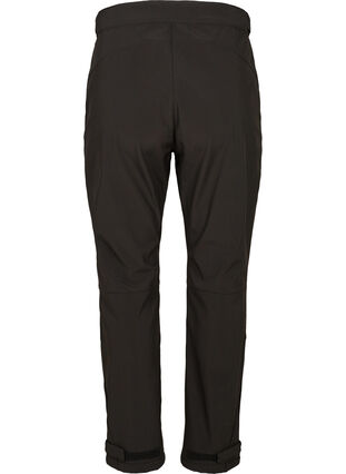 Softshell bukser med justerbar velcro, Black, Packshot image number 1