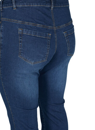 Højtaljet Ellen bootcut jeans, Dark blue, Packshot image number 3