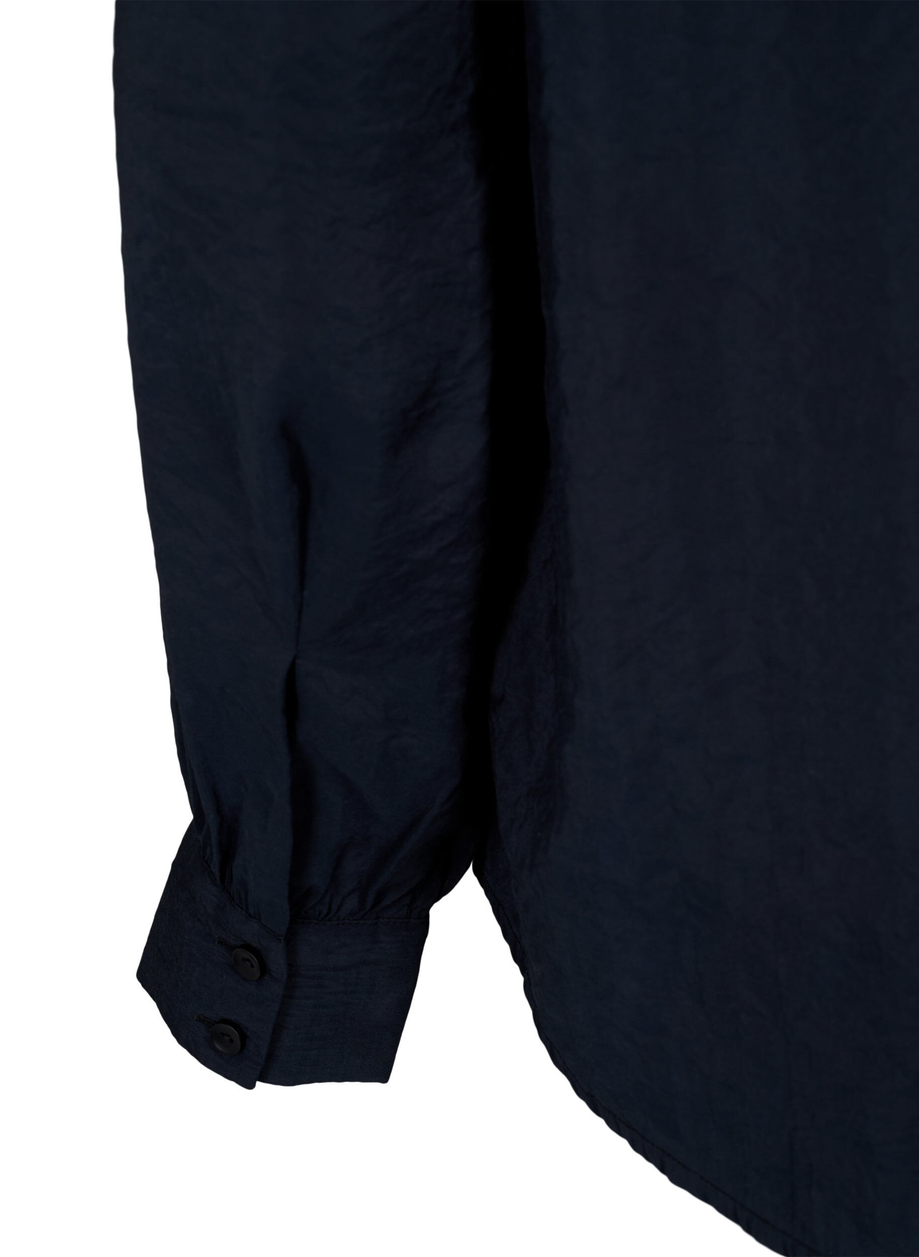 Zizzi Lang&aelig;rmet skjorte i TENCEL&trade; Modal , Black, Packshot image number 3
