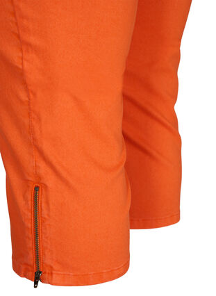 Tætsiddende knickers med lynlås, Orange , Packshot image number 3