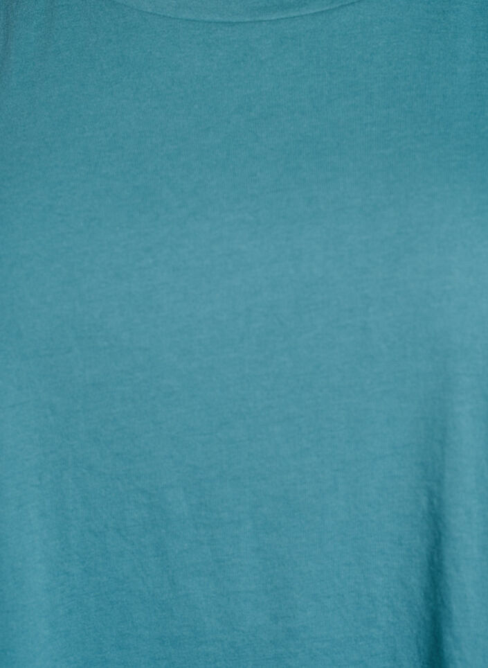 Kortærmet t-shirt i bomuldsblanding, Blå, Packshot image number 2