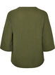 Bluse med 3/4 &aelig;rmer, Gr&oslash;n, Packshot image number 1