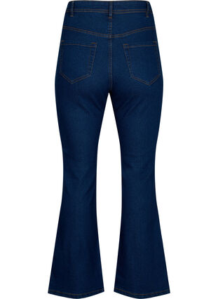 FLASH - Højtaljede jeans med bootcut, Blue denim, Packshot image number 1