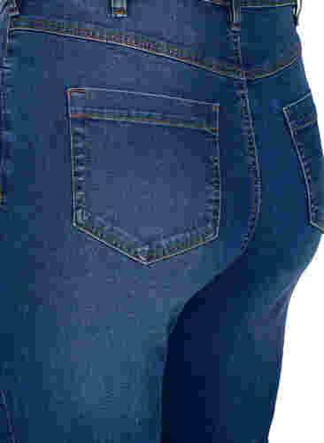Ekstra højtaljede Bea jeans med super slim fit, Blue denim, Packshot image number 3