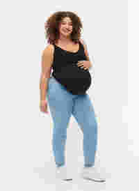Graviditets jeggings med baglommer, Light blue, Model