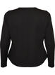 Figursyet cardigan med knudelukninger, Sort, Packshot image number 1