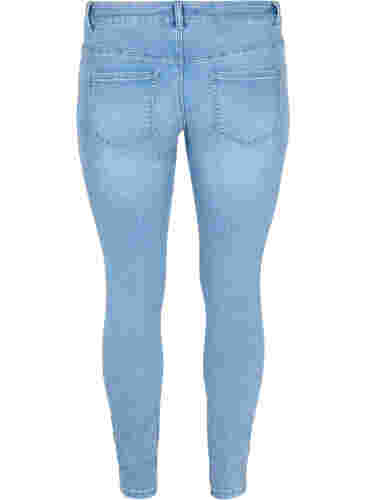 Ekstra slim Sanna jeans med broderidetalje, Light blue, Packshot image number 1