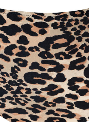 Højtaljet bikini underdel med leo print, Leopard Print, Packshot image number 2