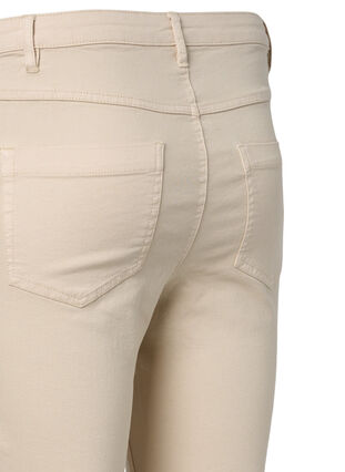 Super slim fit Amy jeans med høj talje, Oatmeal, Packshot image number 3