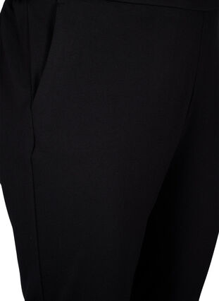 Cropped bukser med lommer, Black, Packshot image number 2