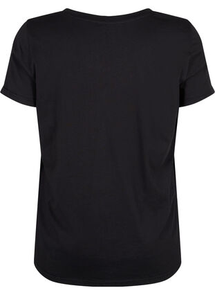 Trænings t-shirt med print, Black w. Be Original, Packshot image number 1