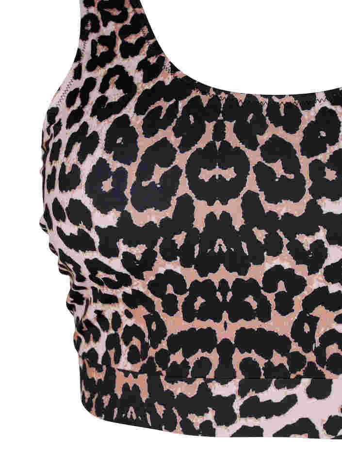 Printet bikini top med rund halsudskæring, Leo, Packshot image number 2