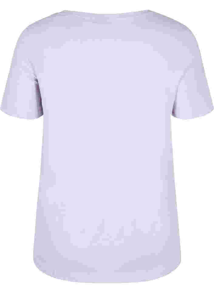 Kortærmet bomulds t-shirt med tryk , Thistle Bird, Packshot image number 1
