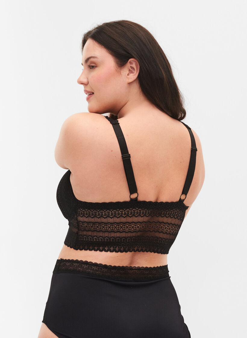 Blonde bh med blød vattering, Black, Model image number 1