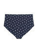 H&oslash;jtaljet bikinitrusse med prikker, Sort, Packshot image number 1