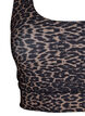 Racerback sports bh med leoprint, Brun, Packshot image number 2