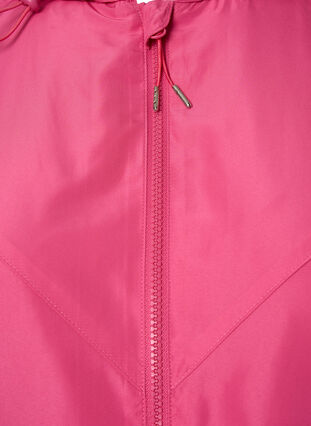 Kort jakke med hætte og justerbar bund, Hot Pink, Packshot image number 2