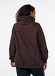 Sweatshirt med h&oslash;j krave og lommer, Brun, Model image number 2