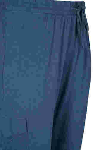 Sweatpants med cargolommer, Insignia Blue Mel. , Packshot image number 2
