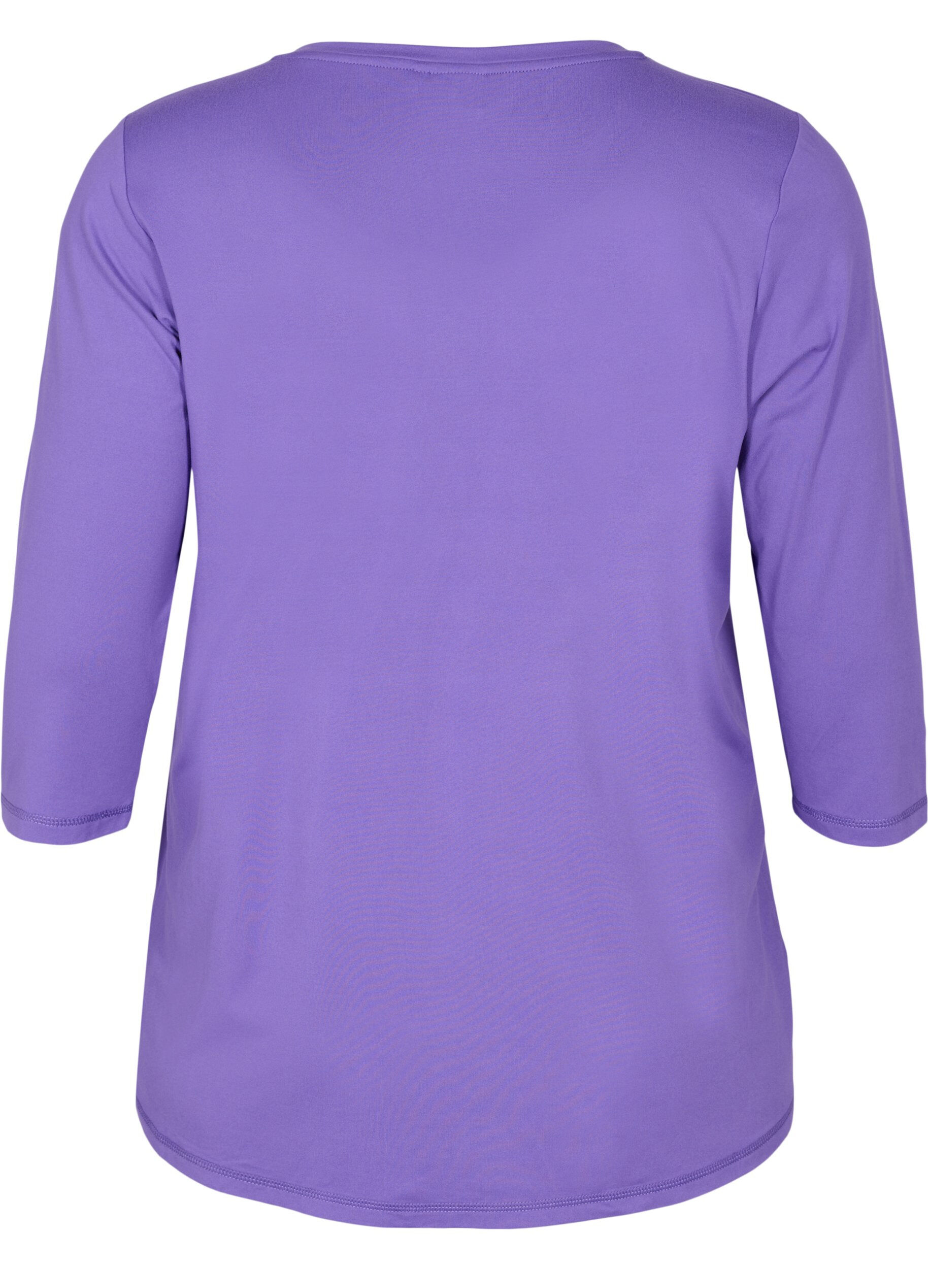 ZizziTr&aelig;ningsbluse med 3/4 &aelig;rmer, Lilla, Packshot image number 1