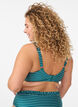 Stribet bikinitop med udtagelig vattering, Gr&oslash;n, Model image number 1