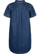 Lang denimskjorte med korte ærmer, Blue Denim, Packshot image number 1