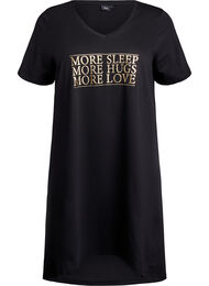 Natkjole i økologisk bomuld med v-hals , 