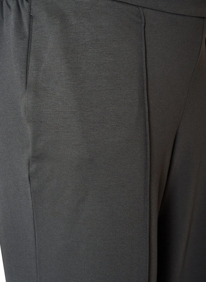 L&oslash;se jerseybukser med h&oslash;j talje, Gr&aring;, Packshot image number 2