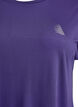 Lang tr&aelig;nings t-shirt, Lilla, Packshot image number 2