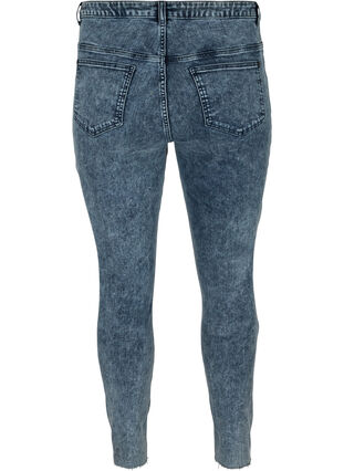 Cropped Bea jeans med ekstra høj talje, Blue Snow Wash, Packshot image number 1