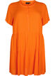 Kortærmet viskose kjole med a-form, Exuberance, Packshot image number 0