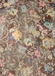 Bluse med blomsterprint og balloneffekt, Brun, Packshot image number 2