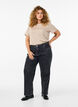 Basis t-shirt i bomuld med rund hals , Beige, Model image number 1