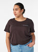 T-shirt med motiv, Brun, Model image number 0