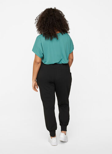 Løse bukser med lommer, Black, Model image number 1