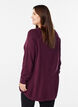 Strikbluse med knapper i siden, R&oslash;d, Model image number 2