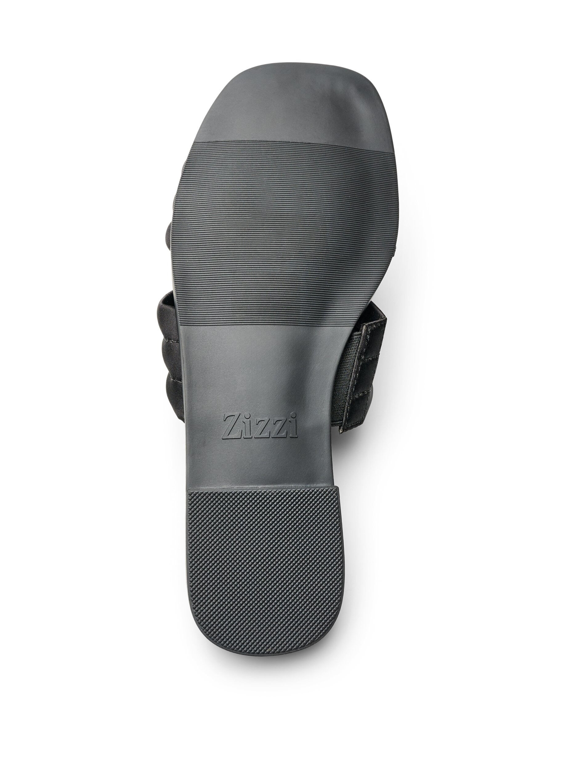 Zizzi Sandal med polstrede remme, Sort, Packshot image number 4