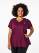 L&oslash;s tr&aelig;nings t-shirt med v-hals, R&oslash;d, Model image number 0