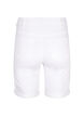 Tætsiddende denimshorts med høj talje, Bright White, Packshot image number 1