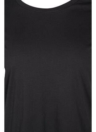 Basis t-shirt i bomuld, Black, Packshot image number 2