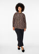 Skjorte med leopardprint, Brun, Model image number 1