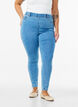 Jeggings med h&oslash;j talje, Bl&aring;, Model image number 2