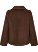 Kort jakke med asymmetrisk knaplukning, Brun, Packshot image number 1