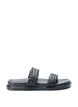 Wide fit - Sandal i læder, Black, Packshot image number 0