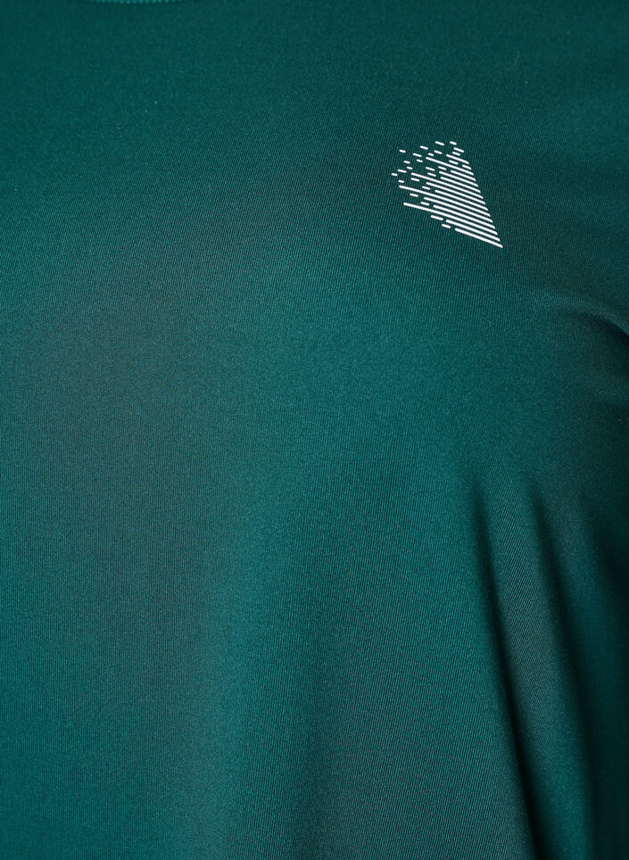 Tr&aelig;ningsbluse med 3/4 &aelig;rmer, Gr&oslash;n, Packshot image number 2