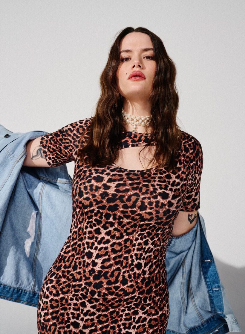 Leopard kjole, , Model, 2